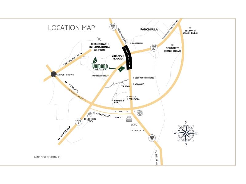 Vamana Arvindam Location Map