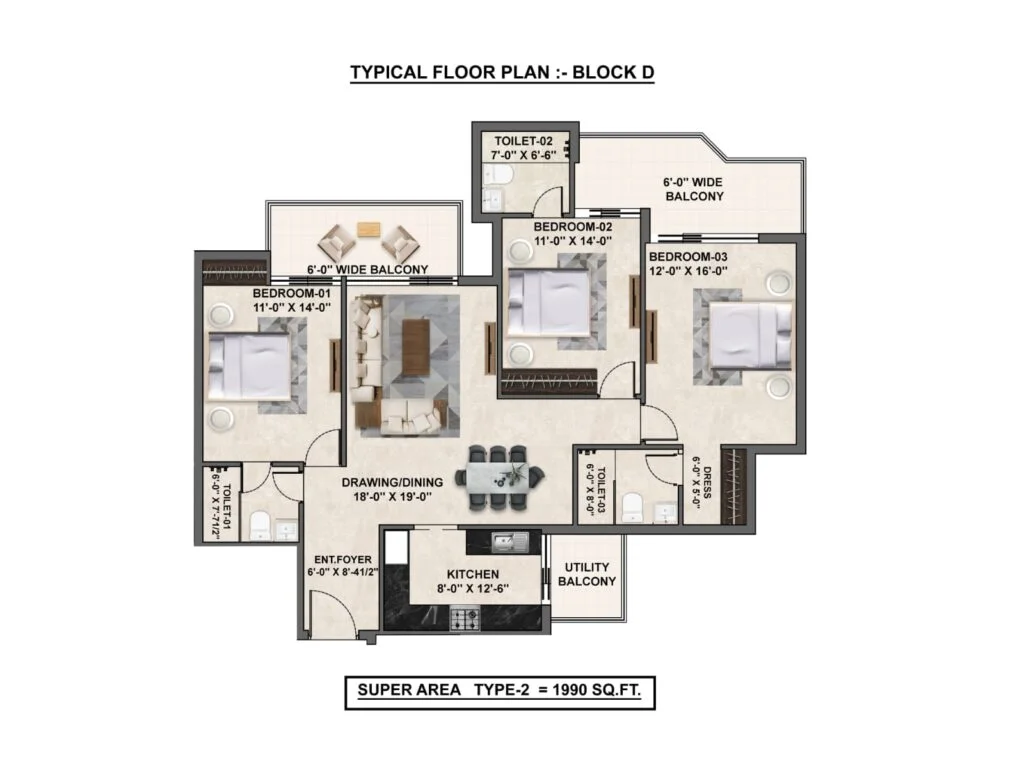 The Medallion Aurum Floor Plans