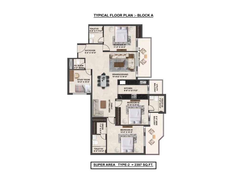 The Medallion Aurum Floor Plans