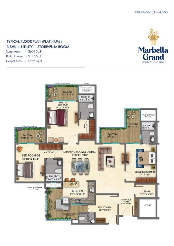 SRG Marbella Grand Floor Plan