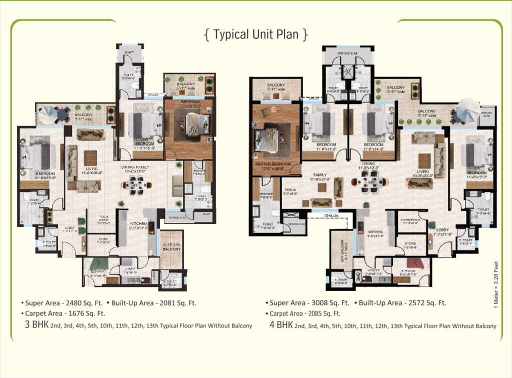 JLPL Falcon View Floor plans