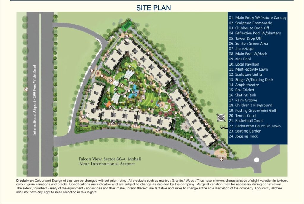 JLPL Falcon View Site plan